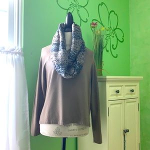 Alfani Long sleeve sweater w/ coordinating removable scarf